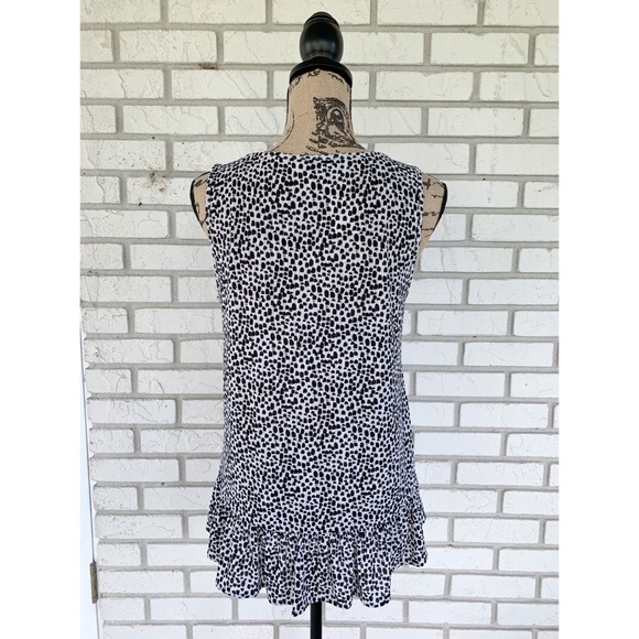 NWT Express Black and White Peplum Top Size Small - Picture 5 of 9